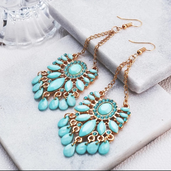 ❤️❤️❤️BNWT CHANDELIER DROP EARRINGS ❤️❤️ - Picture 4 of 5